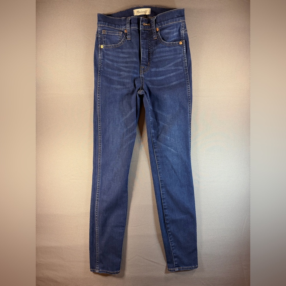 Madewell Jeans Womens 23” Dark Wash Stretch Slimming Pockets High Rise Skinny